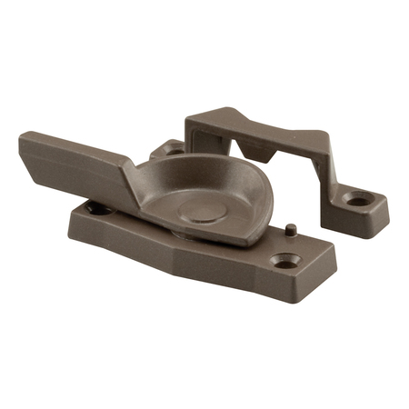 PRIME-LINE Sash Lock, 2 in. Hole Centers, Fits Single and Double Hung Windows, Diecast, Bronze, Single Pack F 2552